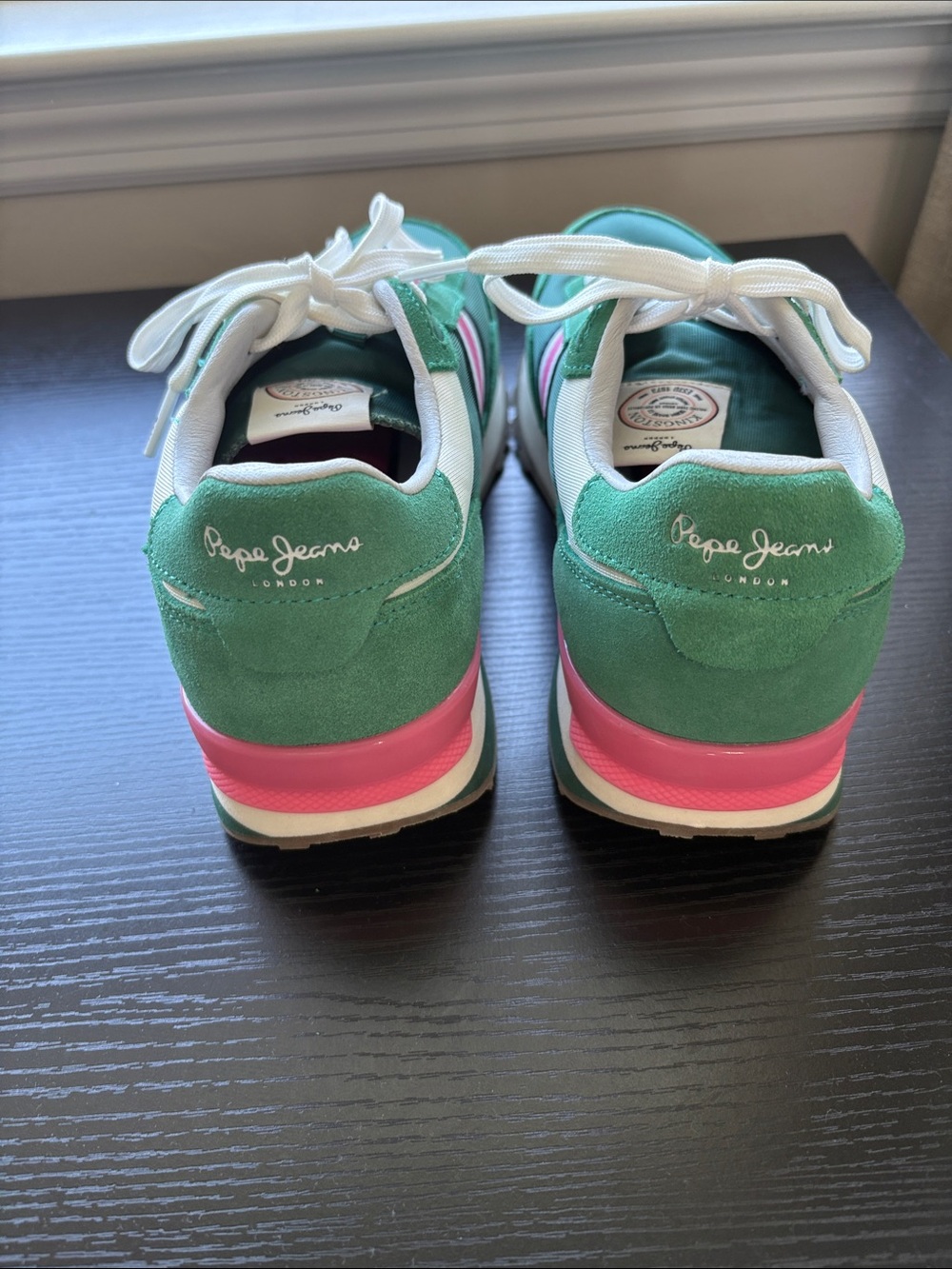 Pepe Jeans Green, Pink & White Women's Sneakers View 3